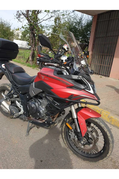 MOTOCAM Voge DS 300 Siperlik Ön Cam 2021-2025 Model 55cm Şeffaf Renkli 4mm - Resim 3