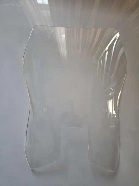 MOTOCAM KTM Duke 250-390 Siperlik Ön Cam 2013-2023 Model 57cm Şeffaf Renkli UZUN CAM - Resim 3