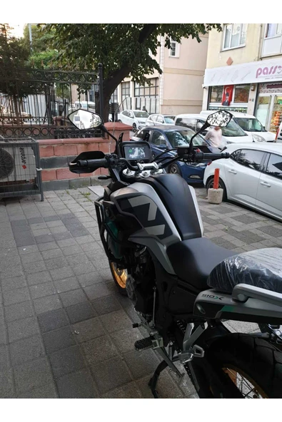 MOTOCAM Kove 510 X Siperlik Ön Cam 2025 Model 53cm Şeffaf Renkli 4mm - Resim 3