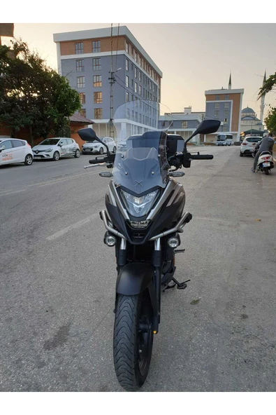 MOTOCAM Honda NC 700 750 X Siperlik Ön Cam 2021-2024 Model 59cm Şeffaf Renkli 4mm UZUN CAM ürün görseli