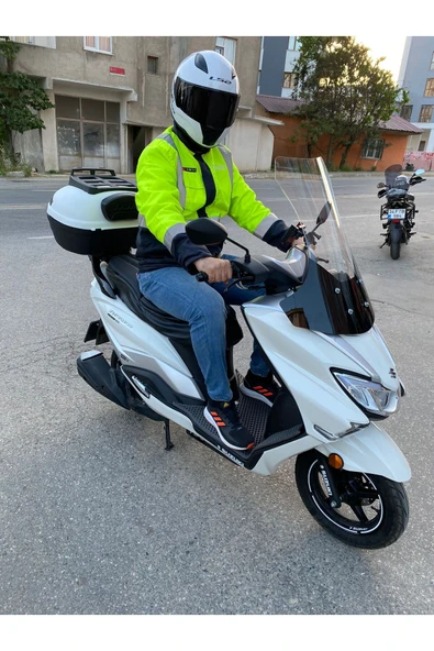 MOTOCAM Suzuki Burgman Street EX 125 Siperlik Ön Cam 2023-2025 Model 62cm Şeffaf Renkli 4mm - Resim 2