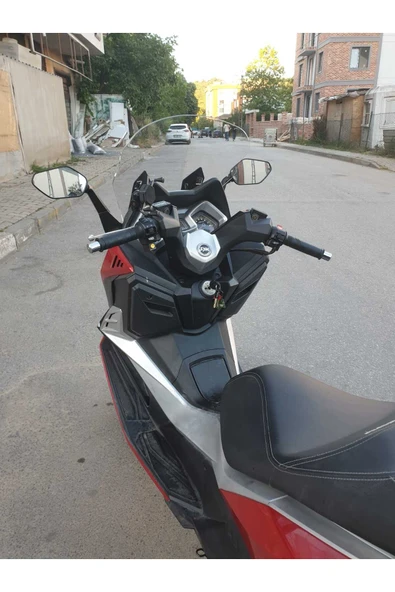 MOTOCAM SYM Cruisym 250 Siperlik Ön Cam 2018 Model 57cm Şeffaf Renkli 4mm UZUN CAM - Resim 3