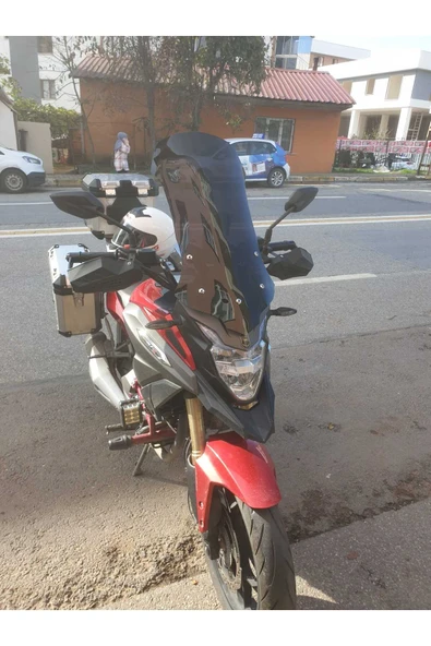 MOTOCAM RKS Trv 242 Siperlik Ön Cam 2021 Model 68cm Siyah Renkli 4mm - Resim 3