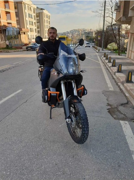MOTOCAM KTM 990 Adventure Siperlik Ön Cam 2015-2018 Model 52cm Şeffaf Renkli 4mm - Resim 3