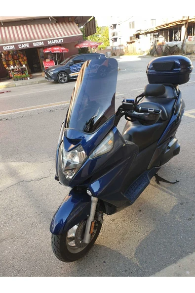 MOTOCAM Honda Silverwing SWT 400 Siperlik Ön Cam 2006-2009 Model 52cm Siyah Renkli 4mm - Resim 3