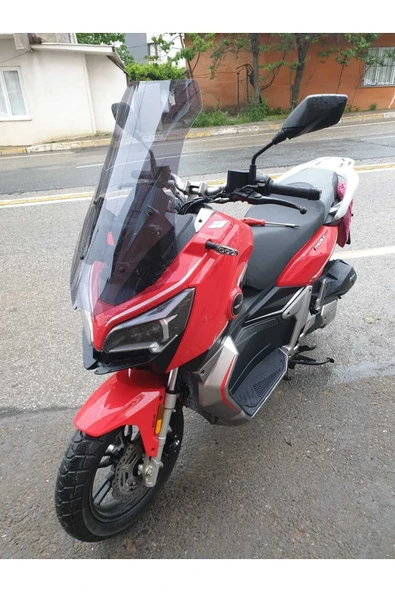 MOTOCAM RKS Reale 125 Siperlik Ön Cam 2023-2025 Model 65cm Füme Renkli 4mm ORTA BOYLU Cam - Resim 3