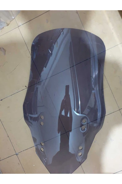 MOTOCAM Voge SR4 Siperlik Ön Cam 2022-2025 Model 70cm Füme Renkli 4mm UZUN CAM - Resim 3