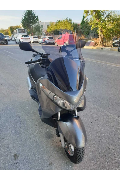 MOTOCAM Suzuki Burgman UH 200 Siperlik Ön Cam 2006-2013 Model 61cm Füme Renkli 4mm - Resim 2