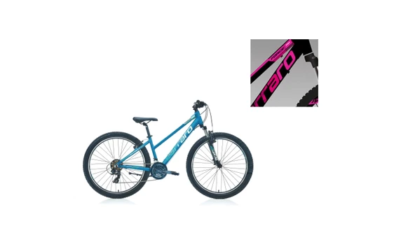 CARRARO FORCE 701 KADIN DAĞ BİSİKLETİ 432H V 27.5 JANT 21 VİTES MAT SİYAH FUŞYA BEYAZ ürün görseli