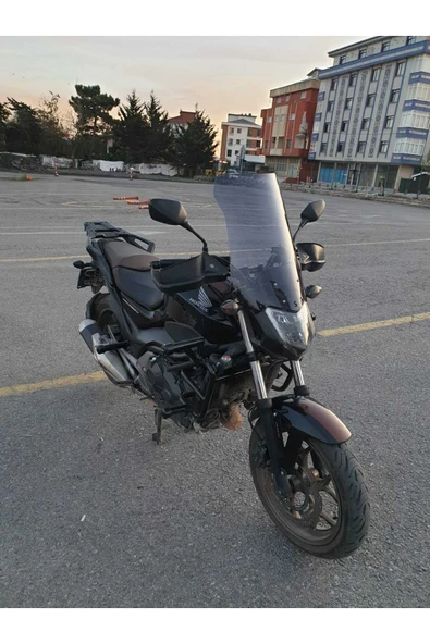 MOTOCAM Honda NC 700 750 S Siperlik Ön Cam 2012-2020 Model 50cm Füme Renkli 4mm ORTA BOYLU CAM - Resim 2