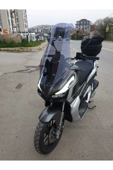 MOTOCAM RKS Veloce 150 Siperlik Ön Cam 2023-2025 Model 75cm Füme Renkli 4mm UZUN CAM - Resim 2