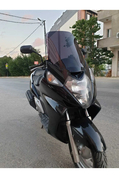 MOTOCAM Honda Silverwing FJS 600 Siperlik Ön Cam 2001-2012 Model 52cm Siyah Renkli 4mm - Resim 2