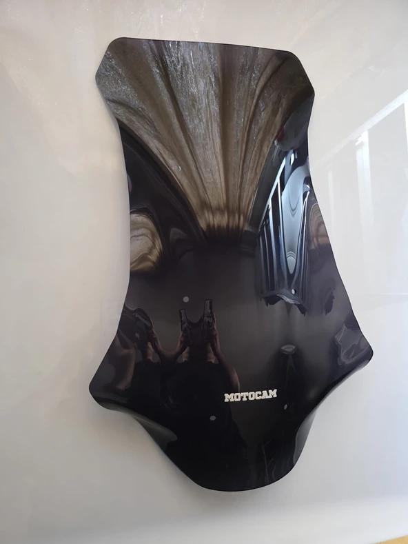 MOTOCAM Honda X-ADV 750 Siperlik Ön Cam 2017-2020 Model 70cm Siyah Renkli 4mm UZUN CAM - Resim 2