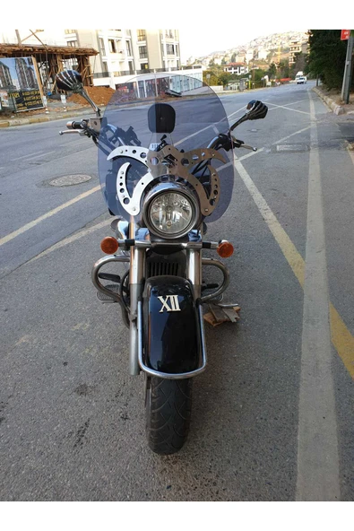 MOTOCAM Suzuki V-VL-C Siperlik Ön Cam 2001-2013 Model 61cm Füme Renkli 4mm APARATSIZDIR ürün görseli