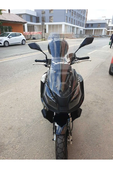 MOTOCAM Kanuni Seha Siperlik Ön Cam 2022-2025 Model 75cm Şeffaf Renkli 4mm UZUN CAM - 1