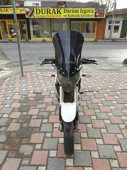 MOTOCAM Mondial 180 Z One S Siperlik Ön Cam 58cm 2014-2022 Model Siyah Renkli - 1