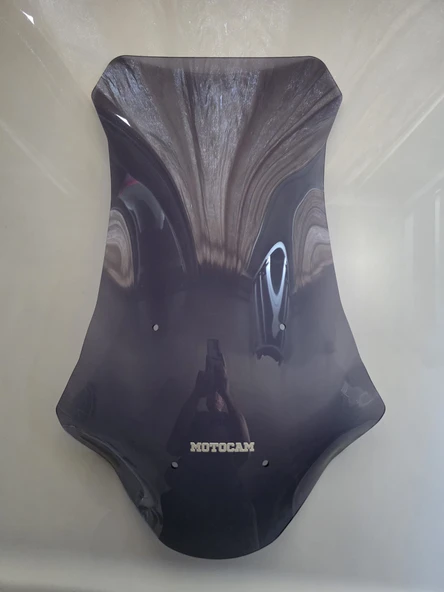 MOTOCAM Honda X-ADV 750 Siperlik Ön Cam 2017-2020 Model 70cm Füme Renkli 4mm UZUN CAM - Resim 3