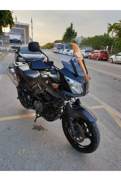 MOTOCAM Suzuki V-strom DL 650-1000 Siperlik Ön Cam 2004-2010 Model 45cm Şeffaf Renkli 4mm - Resim 2