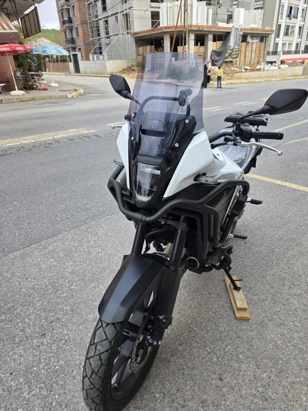 MOTOCAM Honda NX 500 Ön Cam 34cm 2025 Model Füme Renkli 4mm Orijinal Boylu - Resim 3