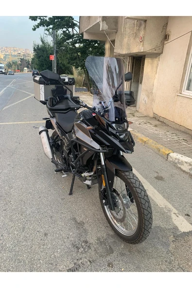 MOTOCAM SYM NHT 200 Siperlik Ön Cam 2023-2025 Model 50cm Füme Renkli 4mm - Resim 3