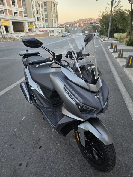 MOTOCAM Sym JET 14 EVO 200 PLUS Siperlik Ön Cam 2023-2025 Model 45cm Şeffaf Renkli 4mm - 2
