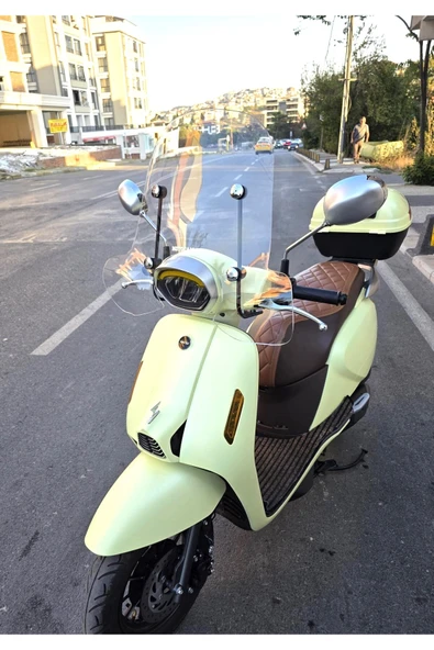 MOTOCAM RKS LTR 125 Siperlik Ön Cam 2023 -2025 Model 51cm Şeffaf Renkli 4mm APARATSIZDIR - Resim 3