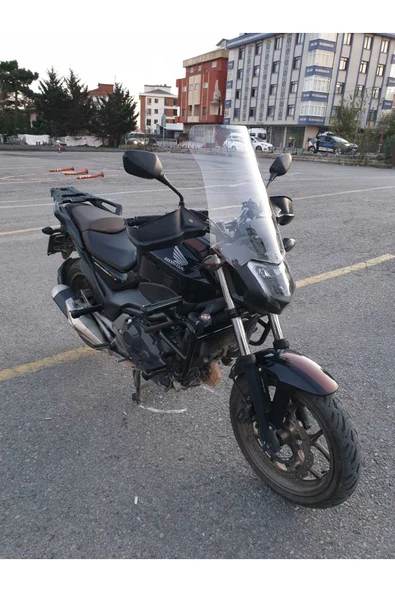 MOTOCAM Honda NC 700 750 S Siperlik Ön Cam 2012-2020 Model 50cm Şeffaf Renkli 4mm ORTA BOYLU CAM - Resim 3