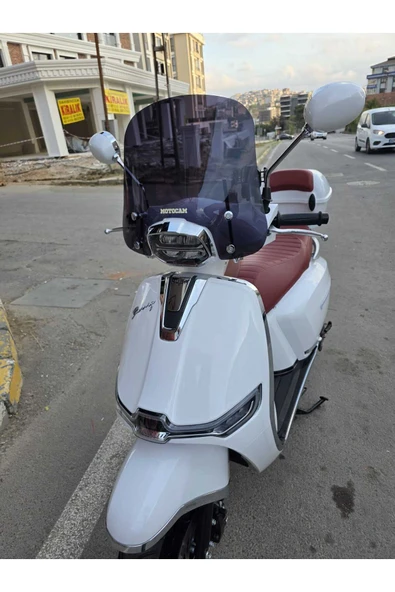 MOTOCAM Küba Bannry Siperlik Ön Cam 2024-2025 Model 43cm Siyah Renkli 4mm APARATSIZDIR - Resim 3