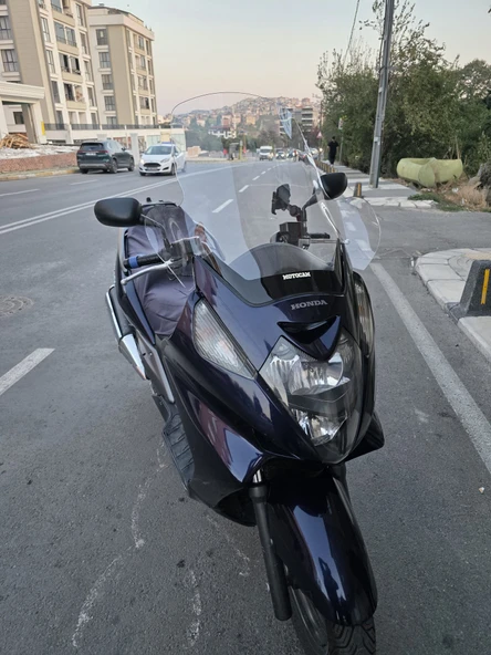 MOTOCAM Honda Silverwing FJS 600 Ön Cam 2001-2012 Model 68cm Şeffaf Renkli 4mm ELCİKLİ - Resim 2