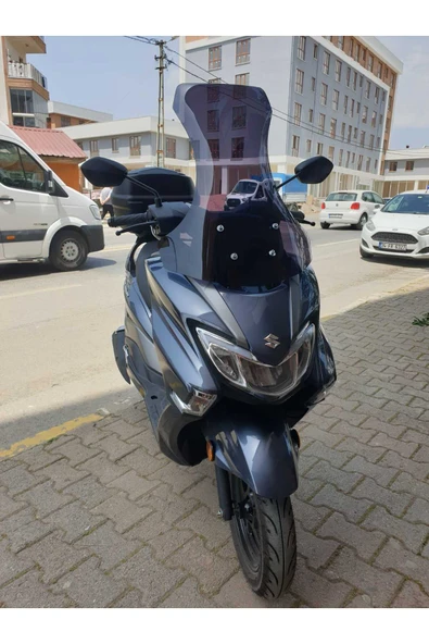 MOTOCAM Suzuki Burgman Street EX 125 Siperlik Ön Cam 2023-2025 Model 62cm Füme Renkli 4mm ürün görseli