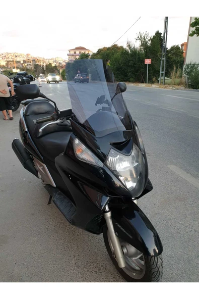 MOTOCAM Honda Silverwing FJS 400 Siperlik Ön Cam 2001-2012 Model 52cm Füme Renkli 4mm - Resim 2