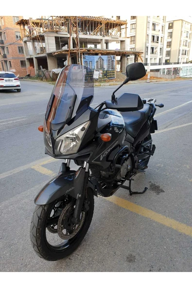 MOTOCAM Suzuki V-strom DL 650-1000 Siperlik Ön Cam 2004-2010 Model 45cm Füme Renkli 4mm - Resim 2