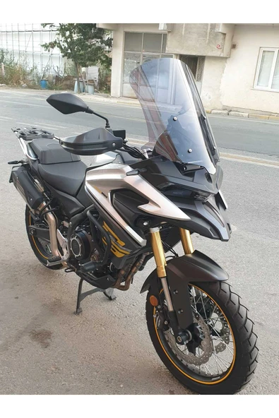 MOTOCAM Voge DS 625X Siperlik Ön Cam 2023-2025 Model 56cm Füme Renkli 4mm - Resim 2