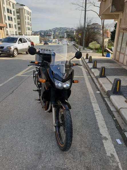 MOTOCAM Kawasaki KLE 500 Siperlik Ön Cam 2005-2008 Model 58cm Şeffaf Renkli 4mm UZUN CAM - Resim 2