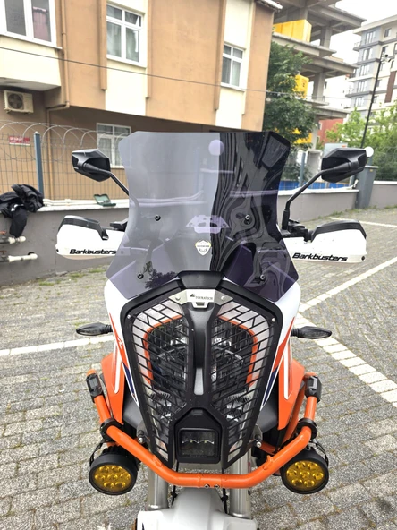MOTOCAM KTM 1290 Super Adventure Siperlik Ön Cam 2021-2025 Model 41cm Siyah Renkli ürün görseli