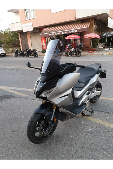 MOTOCAM Honda Forza NSS 750 Siperlik Ön Cam 2021-2023 Model 60cm Füme Renkli 4mm - Resim 2