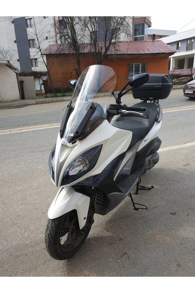 MOTOCAM Kymco Xciting 400 İ Siperlik Ön Cam 2015 Model 72cm Şeffaf Renkli 4mm UZUN CAM - Resim 2