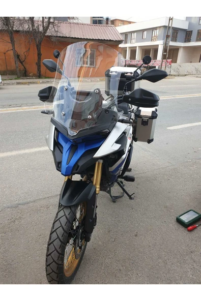 MOTOCAM Voge DSX 525 Siperlik Ön Cam 2023-2025 Model 65cm Şeffaf Renkli 4mm UZUN CAM - Resim 3