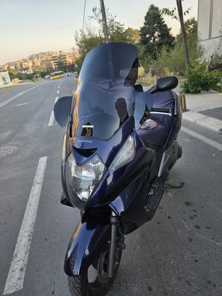 MOTOCAM Honda Silverwing FJS 400 Ön Cam 2001-2012 Model 68cm Siyah Renkli 4mm ELCİKLİ - Resim 3