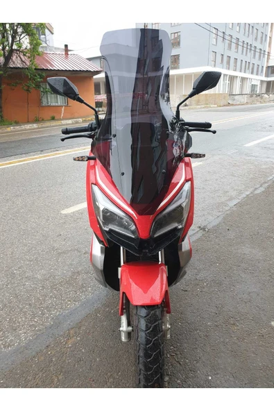 MOTOCAM RKS Reale 125 Siperlik Ön Cam 2023-2025 Model 78cm Siyah Renkli 4mm UZUN CAM ürün görseli