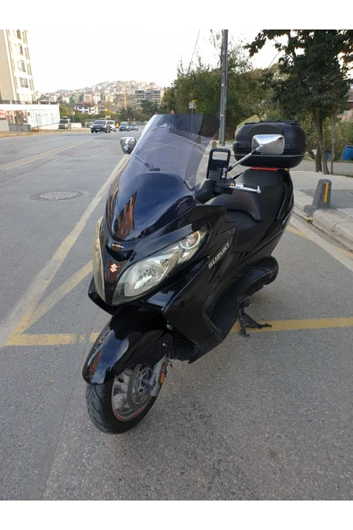MOTOCAM Suzuki Burgman 400 K7 Siperlik Ön Cam 2007-2015 Model 70cm Füme Renkli 4mm - 3