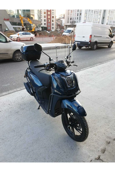 MOTOCAM Yuki Gentle 50 110 Siperlik Ön Cam 2025 Model 44cm Şeffaf Renkli 4mm APARATSIZDIR - Resim 2