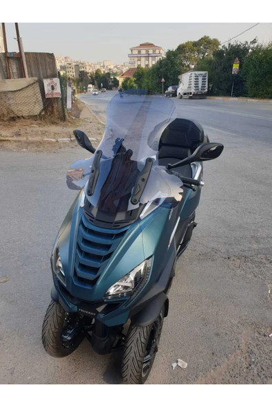 MOTOCAM Peugeot Metropolis 400 Siperlik Ön Cam 2021-2025 Model 68cm Füme Renkli 4mm - Resim 2