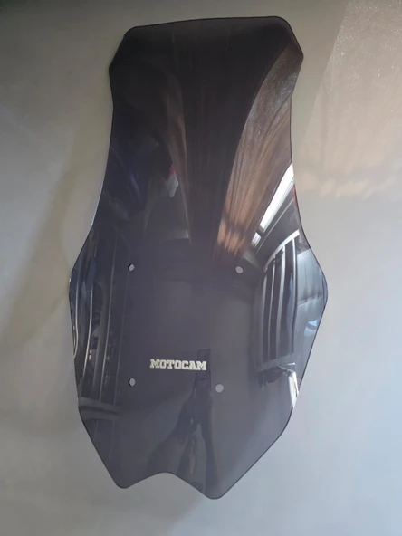 MOTOCAM Yamaha Nmax Siperlik Ön Cam 2025 Model 72cm Füme Renkli 4mm - Resim 2