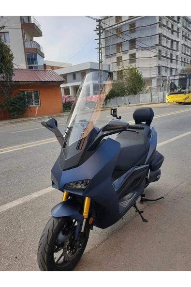 MOTOCAM Yuki Huracan 250 Siperlik Ön Cam 2022-2025 Model 70cm Şeffaf Renkli 4mm - Resim 2