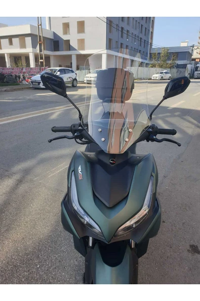 MOTOCAM RKS Arome 125 Siperlik Ön Cam 2023-2025 Model 54cm Siyah Renkli ürün görseli