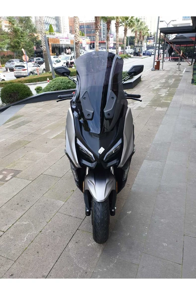 MOTOCAM RKS Fort 250 Siperlik Ön Cam 2023-2025 Model 74cm Siyah Renkli 4mm UZUN CAM ürün görseli