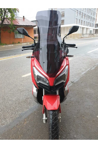 MOTOCAM RKS Reale 125 Siperlik Ön Cam 2023-2025 Model 78cm Siyah Renkli 4mm UZUN CAM ürün görseli