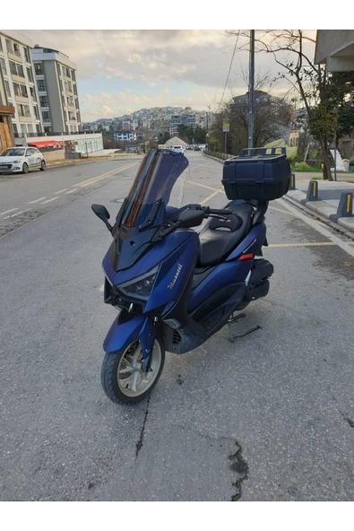 MOTOCAM Musatti Glamaro Max 125 Siperlik Ön Cam 2023-2025 Model 50cm Siyah Renkli 4mm UZUN CAM - Resim 2