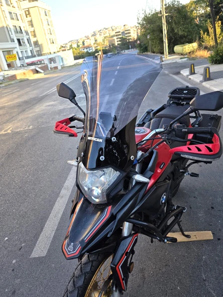 MOTOCAM Mondial Rx3 İ Evo Siperlik Ön Cam 2015-2022 Model 52cm Füme Renkli 4mm UZUN CAM - Resim 3